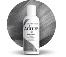 3 Pack Adore Semi Permanent Hair Dye Color 4oz 150 Platinum
