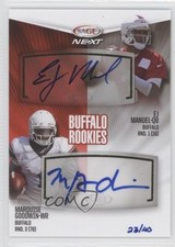 2013 SAGE Next Dual Auto 23/40 EJ Manuel Marquise Goodwin #DA14 Auto 1i3