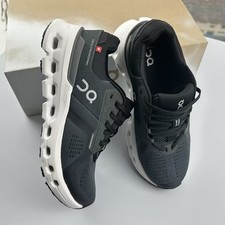 On Cloudrunner 2 Women  s Eclipse Black Lace Up Breathable Running Shoes US 6-9.5