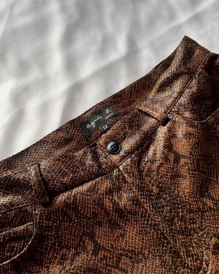 agnes.b. Fake Python Leather Pants Size 38 Polyester 100% | eBay agnes.b. Fake Python Leather Pants Size 38 Polyester 100% | eBay