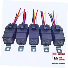 80/60 Ampere 12 Volt DC Automotive Relay, with Wiring Harness 5-pin Connector,
