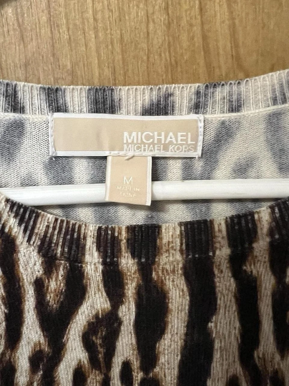 Abito Michael Michael Kors donna media M stampa animalier aderente e svasato manica lunga