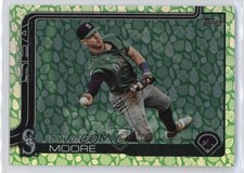 2025 Topps Series 1 Easter Tin Green Leaf Foil Dylan Moore #105 0c8f