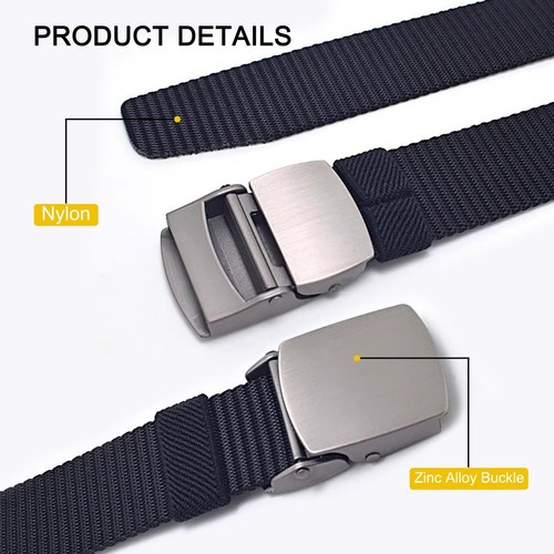 Kira Sutsu 1.5 inch Nylon Utility Men Belt Outdoor Web Belt with Zinc Alloy B... - Picture 3 of 7