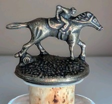 BLANTON'S Bourbon Stopper "O" Horse Jockey Bottle Topper Collectible Whisky Cork
