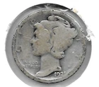 1921 Mercury Dime Choice Good+ VG/G Silver Coin