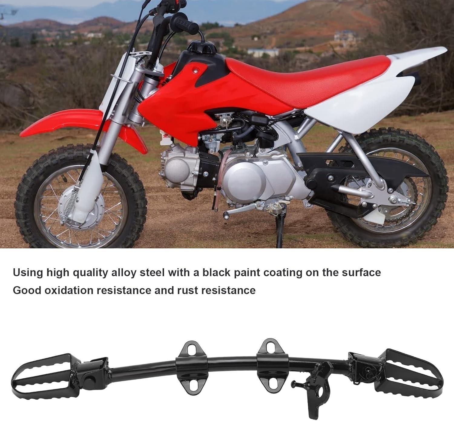Motorcycle Footpegs Bracket Pit Bike Foot Peg Mount Stable Performance Steel... 