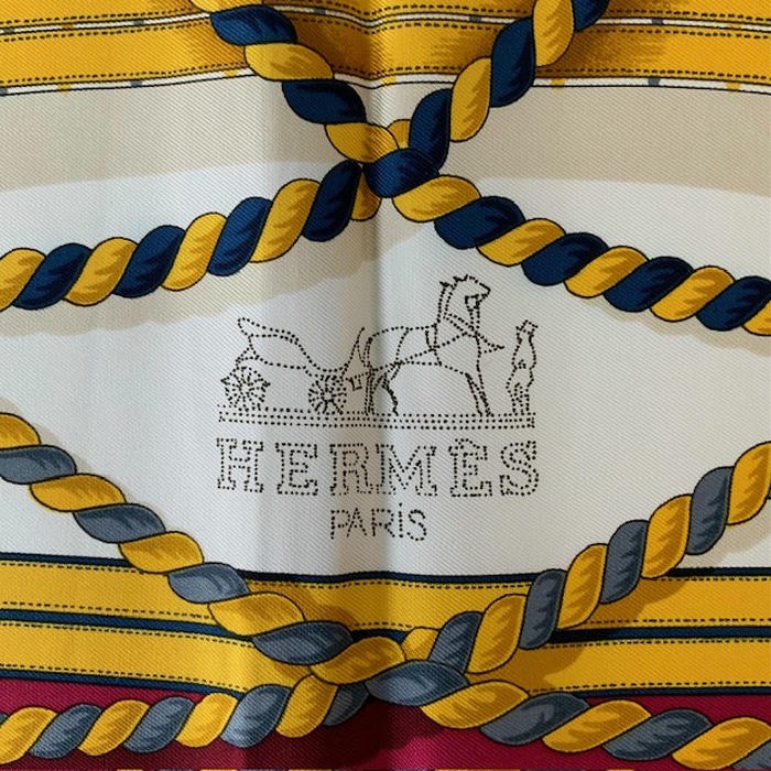 Used  HERMES Scarf Carre 90 GRANDE TENUE Horse s Formal Attire Multicolor Ladies
