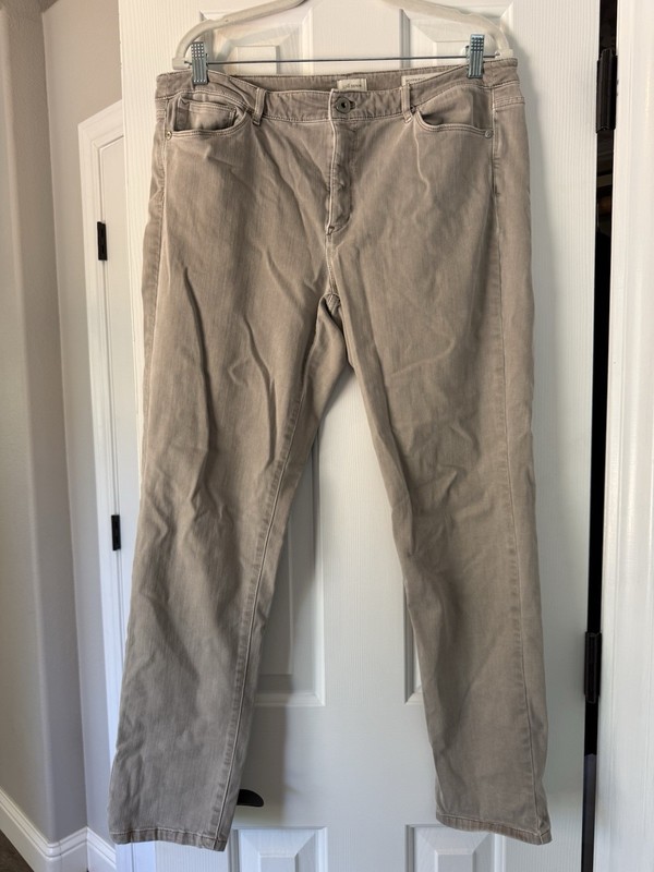J Jill Denim Boyfriend Straight Leg Ankle 14 R Women