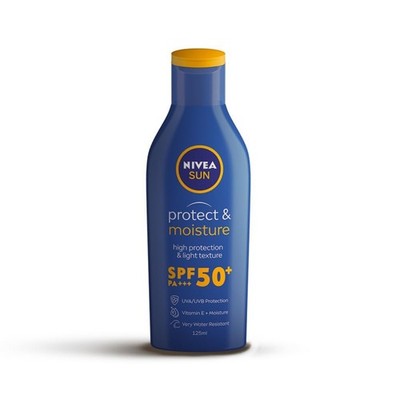 NIVEA Sun Lotion SPF 50 with UVA & UVB Protection Sunscreen 125ml Free Shipping
