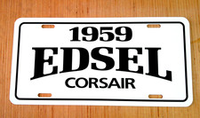 1959 Edsel Corsair License Plate Car Tag 59 Convertible Sedan Hardtop By Ford
