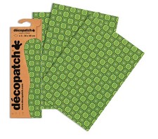Decopatch Papers - Pack of 3 sheets - 11 3/4 x 15 3/4 - Green Provincial