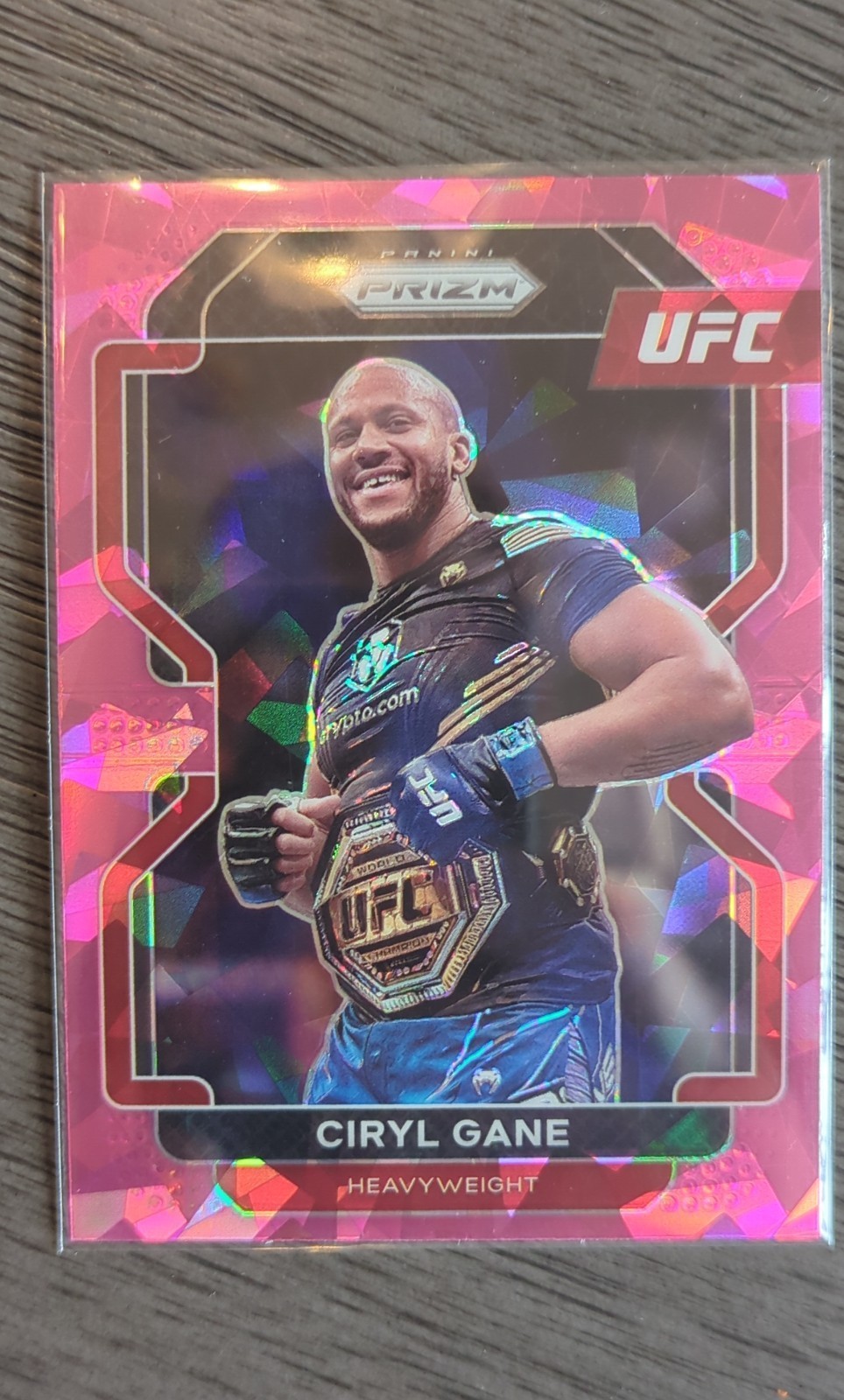 2022 Panini Prizm UFC - Ciryl Gane #101 Pink Ice Prizm