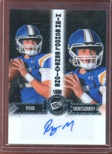 Ryan Montgomery 2024 Leaf Press Pass HS Sensations Black Shimmer Rc Auto 1/6