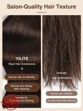 YILITE Tape In Hair Extensions 2 Darkest Brown 24 Inch 50g