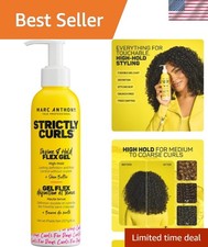 High-Hold Curl Definer Gel for Curly Hair - 8oz, Coconut Scent  Frizz Control