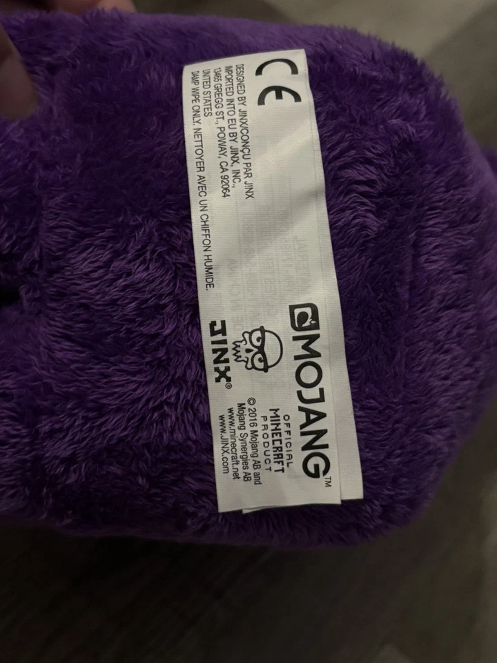 Minecraft Purple Sheep Plush 2016 Mojang 11" Minecon Exclusive Rare Collectible - Image 4 of 4