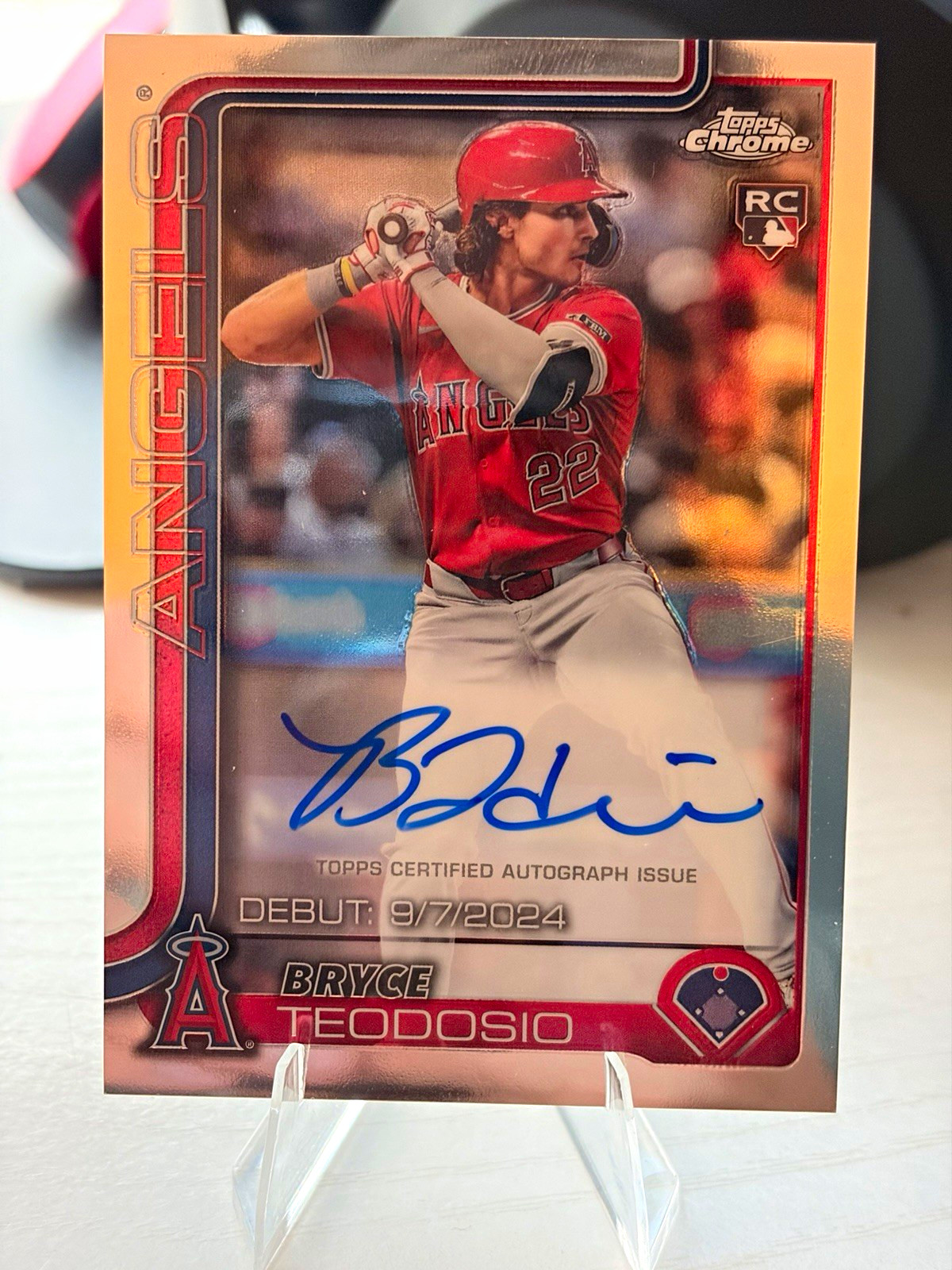 Topps Chrome 2025 Update Bryce Teodosio RC Auto Rookie Debut Autographs CRDA-BT