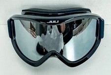 JULI OPTICS SKI GOGGLE BLACK WITH MIRROR FINISH LENS-NEW
