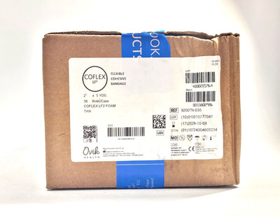 New! Ovik Health Coflex LF2 Flexible Cohesive Bandage 2  X 5 Yards 36ct (9200TN)