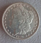 Morgan Silver Dollar Coin 1881 Mintmark: O