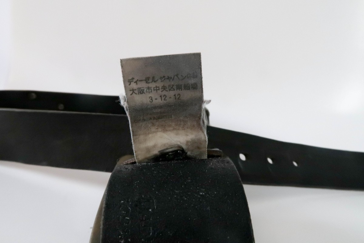 UNIQUE Vintage DIESEL Leather Belt Made In Italy / Men`s size on