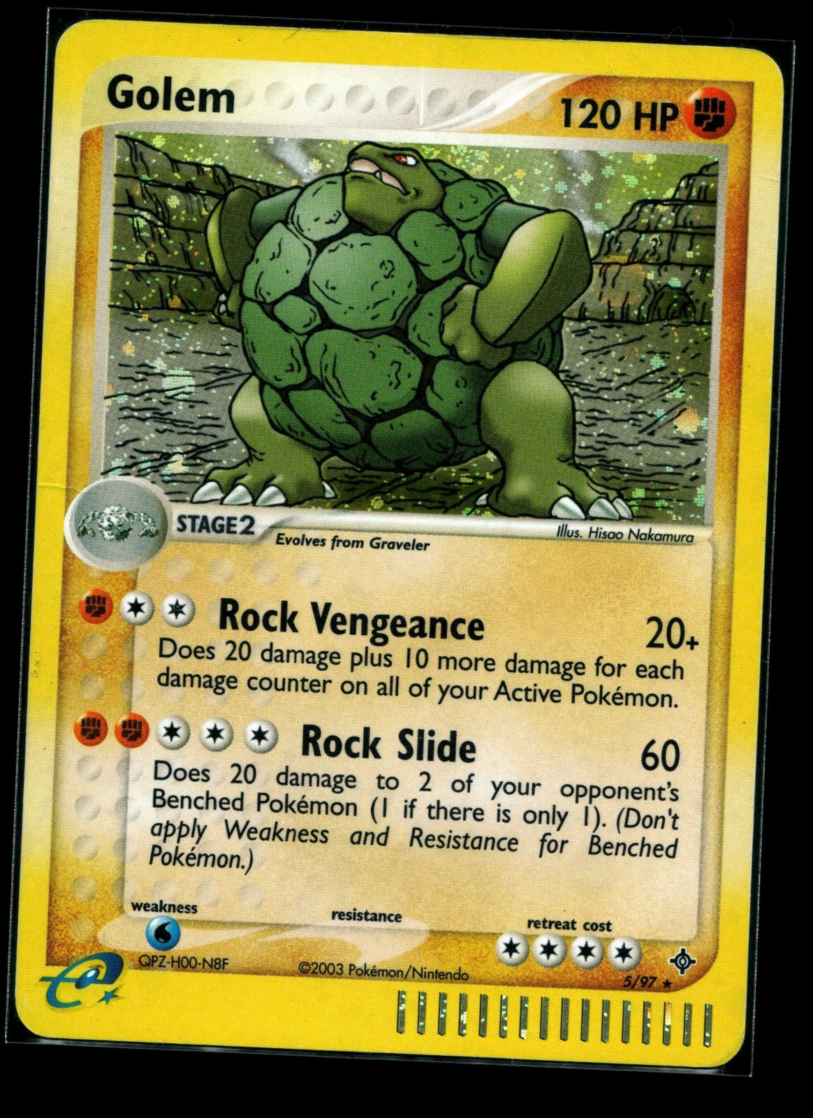 Golem Holo Rare Dragon 5/97 MP