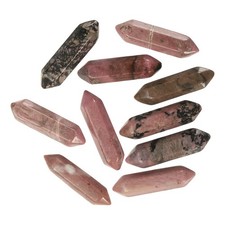 10 Pack Rose Quartz Quartz Crystals, Polished Crystals Bulk