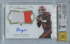 Baker Mayfield 2018 Flawless Auto Autograph Patch RC Cleveland Browns /25 BGS 9