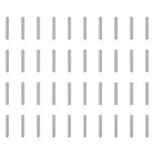 150Pcs 1mm x 8mm Dowel Pins, 304 Stainless Steel Round Head Pin, Silver