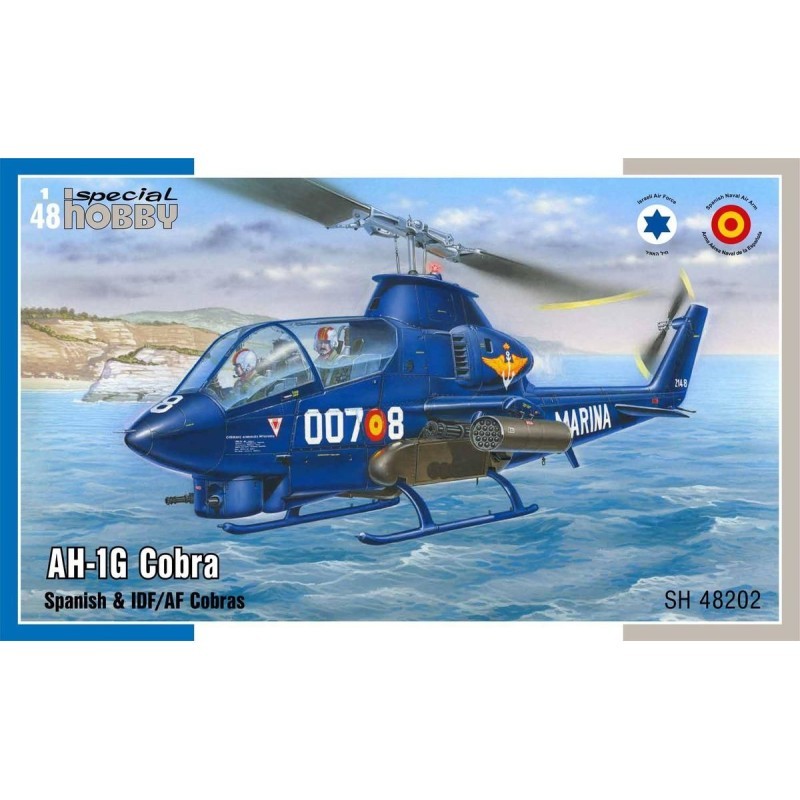 Maquette hélicoptère AH-1G Cobra pour reproduire les versions IDF et espagnoles