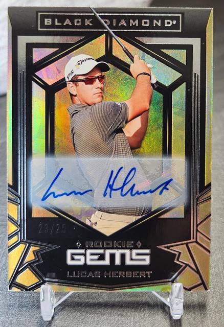 2024 Upper Deck Portfolio - Black Diamond Rookie Gems Lucas Herbert #RG-LH Gold