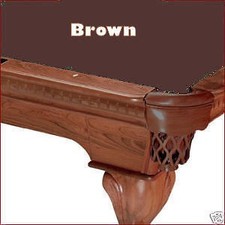 8' Brown ProLine Classic Billiard Pool Table Cloth Felt - SHIPS FAST