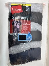 Hanes Men's Value Pack Assorted Undershirts, 6 Pack Free Shipping