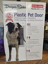 Ideal Pet Products Extra Large Plastic Pet Door 10.5  X 15  Self Locking Slide