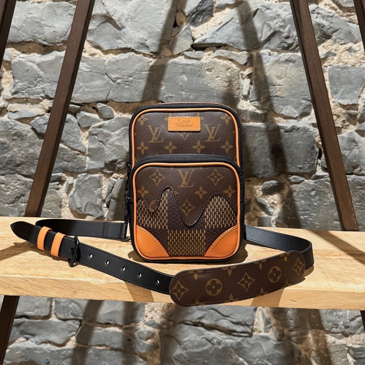 バッグ Louis Vuitton x Nigo Amazone Sling Bag Louis Vuitton X Nigo Giant Damier Ebene Amazone Sling Bag | eBay