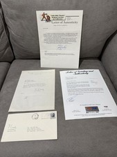 FRANK LEAHY Signed Letter PSA COA LOA Notre Dame KNUTE ROCKNE Legend GEM MINT 10