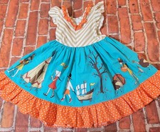 Eleanor Rose Girls Thanksgiving Parade Rhonda Dress Ruffle Boutique Sz 3 4 3/4