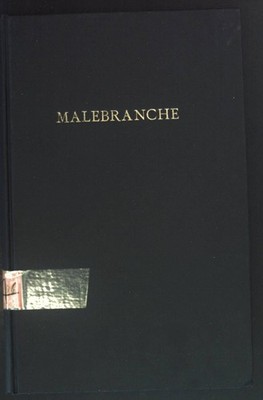 Malebranche: A study of a Cartesian system. Daisie, Radner:
