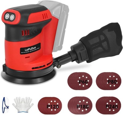 Cordless Random Orbital Sander for Milwaukee 18V Battery，5'' Electric Palm Sander