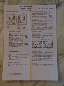 Rare FRENCH Version BOXED Rain Shower NINTENDO Game & Watch VINTAGE 1983 JI21