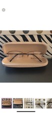 HART SCHAFFNER MARX EYEWEAR BROWN TITANIUM EYEGLASSES WITH CASE G35
