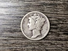 1934-P Mercury Dime Fine 90% Silver US Coin Collectable