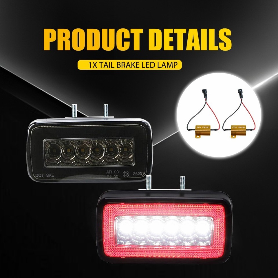 2PCS For 1986 1987-2018 Mercedes G-Class Smoked LED Rear Fog Reverse ...