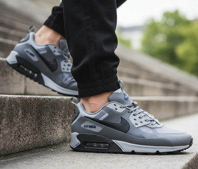 New NIKE Air Max 90 SE Retro  Drift Men's Athletic Sneakers gray black all sizes