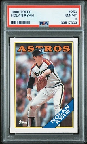 1988 Topps - Nolan Ryan #250 PSA 8