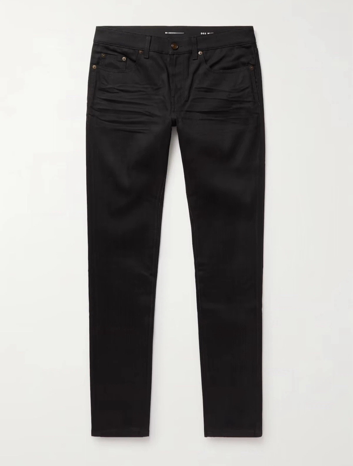 Jeans skinny Saint Laurent D18 M SL LW nero da passerella