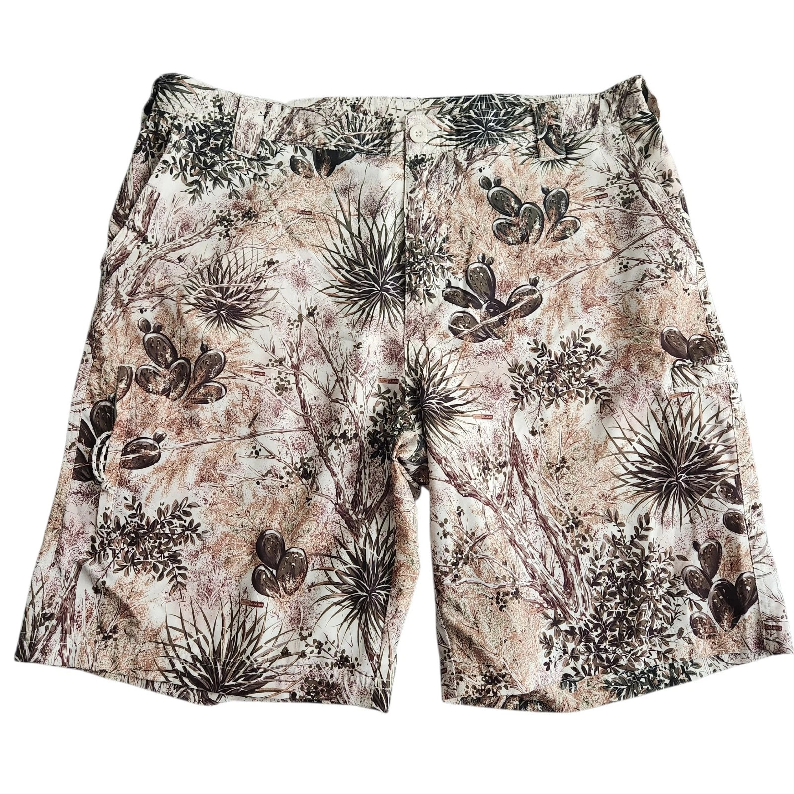 Game Guard Desert Camo Shorts Men's XL Beige Quick Dry UPF 30 Outdoor Hunting