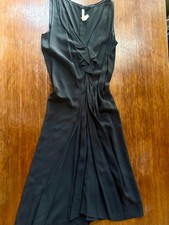 PRADA BLACK SLEEVELESS DRESS Women SIZE 46 Italy Pre-owned Excellent Condition