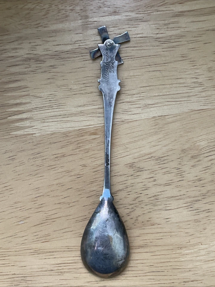 批量 5 纯银? 纪念品勺子标志檀香山荷兰-美国线风车 — 第 4/4 张图片